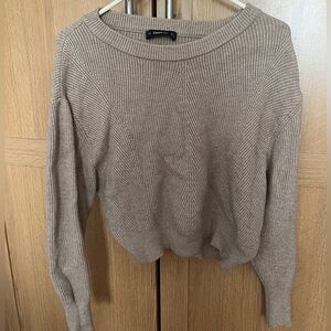 Zara Brown Knit Top